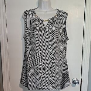 Robert Louis Women's Striped Top Sz XL LIKE NEW
